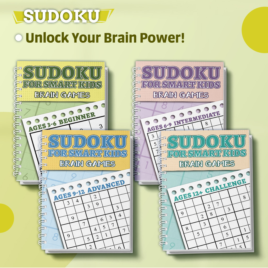 Kids Sudoku Puzzle Book Set, B - Kids Toys And Games review and price